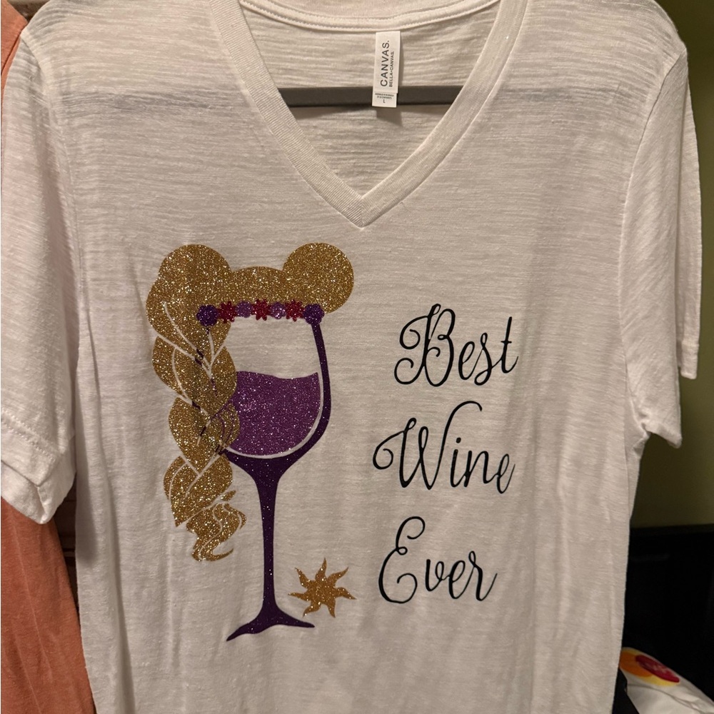 Bella Canvas Purple Graphic T-Shirt Wine Design